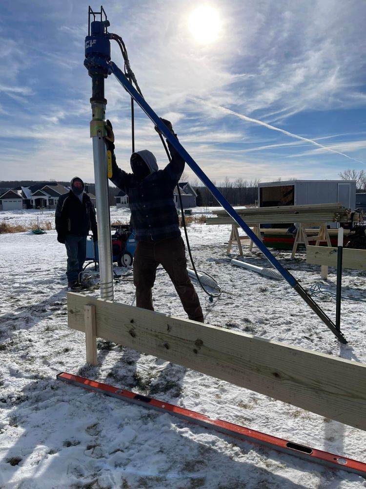 Ground Screws are a versatile foundation solution for new construction and remodeling projects. We can be used to anchor decks, sheds, small buildings, and other structures to the ground. Ground Screw installation is fast and easy, and we provide a secure foundation for your project. for Tru Frame Outdoor Structures in Menasha, WI