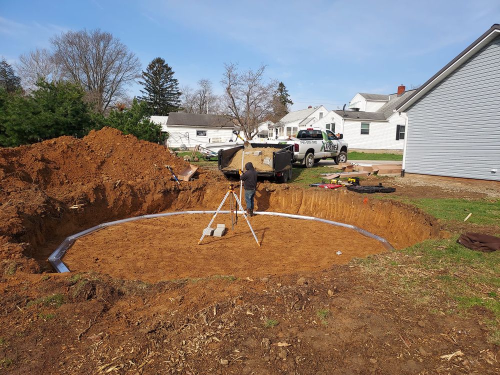 Pool Installation for Xtreme landscaping LLC in Cambridge, OH