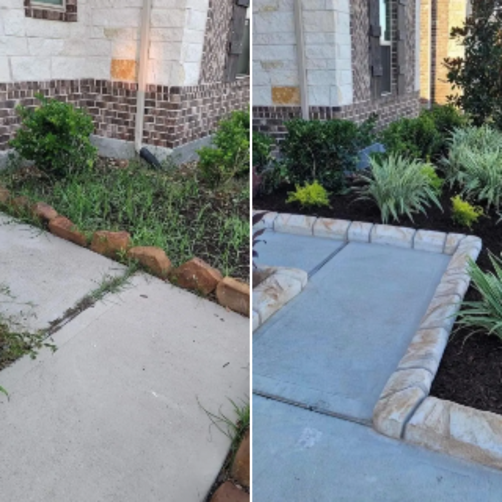 Before & Afters for Texas Curb N Borders in Houston, TX