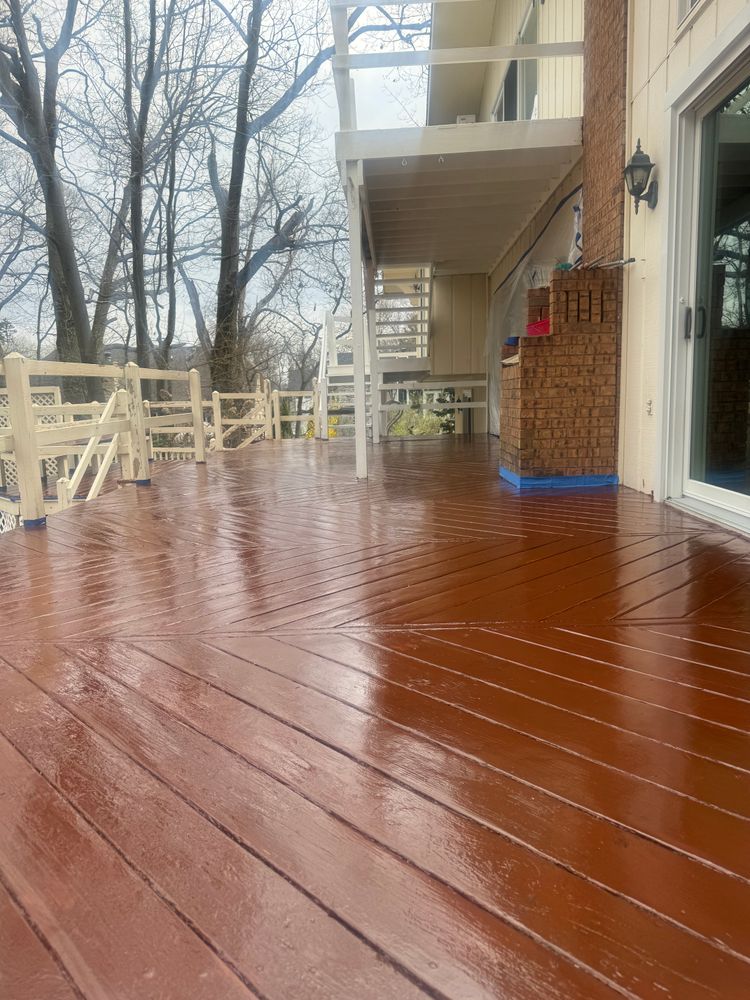 Staining for Risner Construction in De Motte, IN
