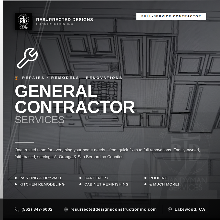 All Photos for Resurrected Designs Construction in Lakewood, CA