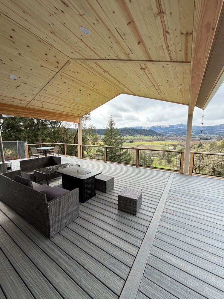 Our Deck Construction service designs and builds durable, beautiful outdoor spaces tailored to your home, lifestyle, and budget—perfect for relaxing, entertaining guests, and adding lasting value to your property. for Gomez Construction LLC in Roseburg, OR