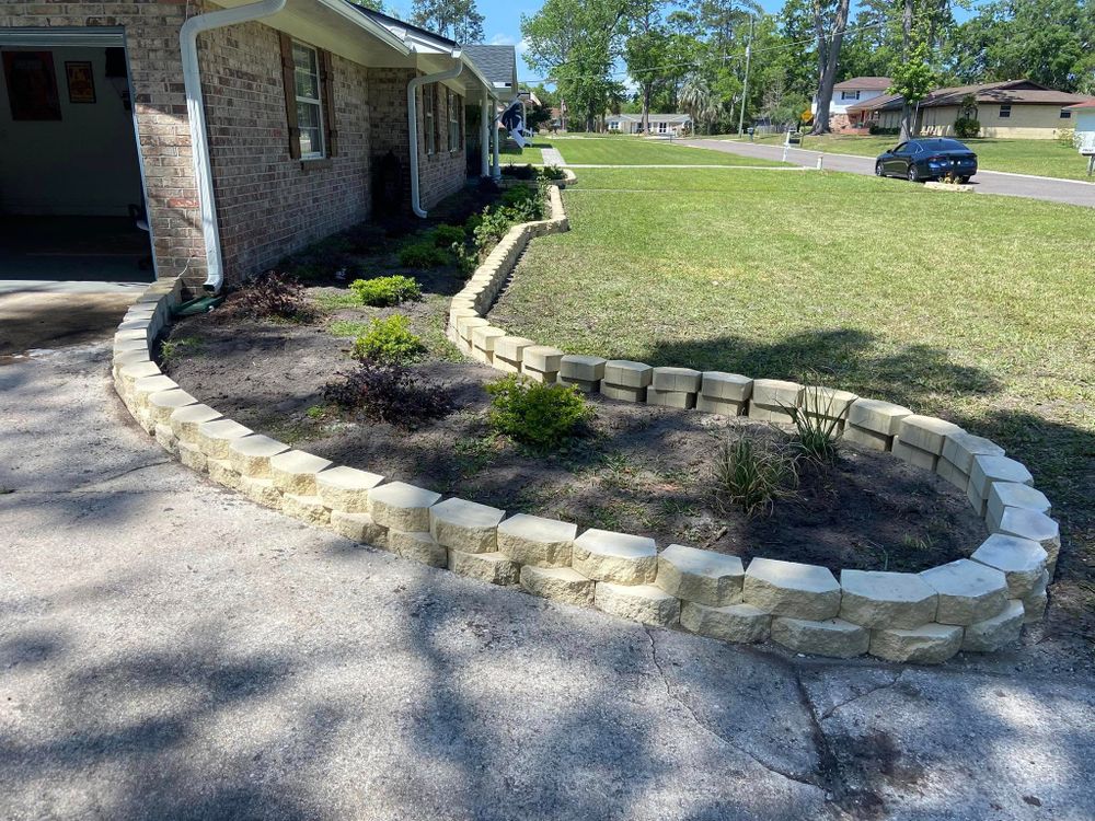 Our retaining wall construction service creates strong, attractive walls that prevent erosion, manage sloped landscapes, and add usable outdoor space—professionally built for durability, drainage performance, and lasting curb appeal. for L&D Pavers Stones LLC in Jacksonville, FL