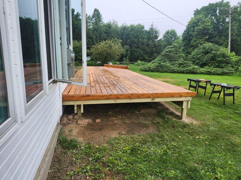 Transform your outdoor living space with our expert Deck & Patio Installation service. Our skilled team will enhance your home's beauty and functionality, creating the perfect oasis for relaxation and entertainment. for Mirror Image Home Repair & Remodeling Services in Bangor, MI