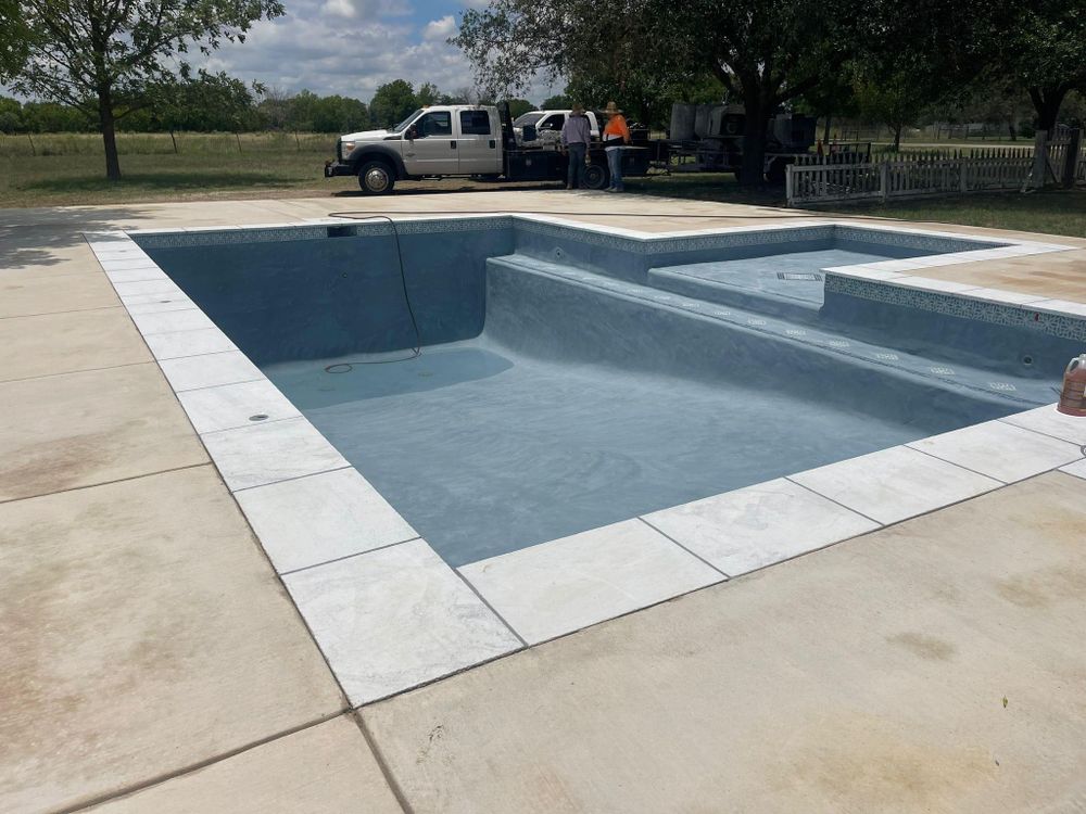 Residential Pool Remodeling for JV Pool & Associates in San Antonio, Tx.