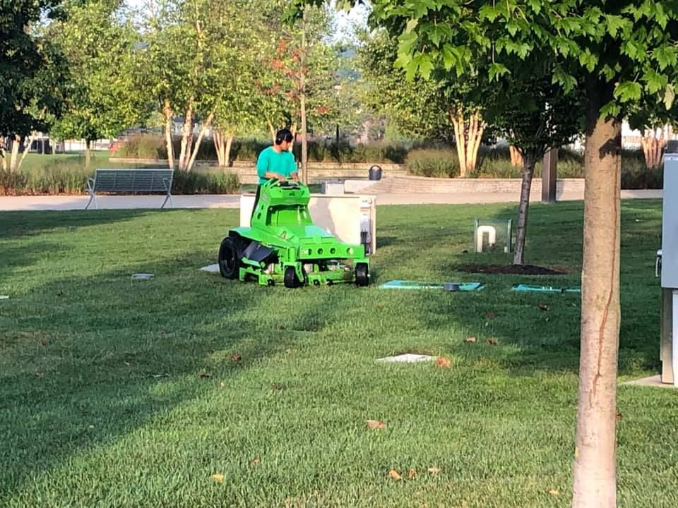 Our Commercial Lawn Maintenance service provides meticulous care to ensure vibrant, healthy lawns, enhancing the beauty and value of your property through expert mowing, fertilization, and seasonal treatments tailored to your needs. for K&R Landscaping - Commercial in Cincinnati, OH