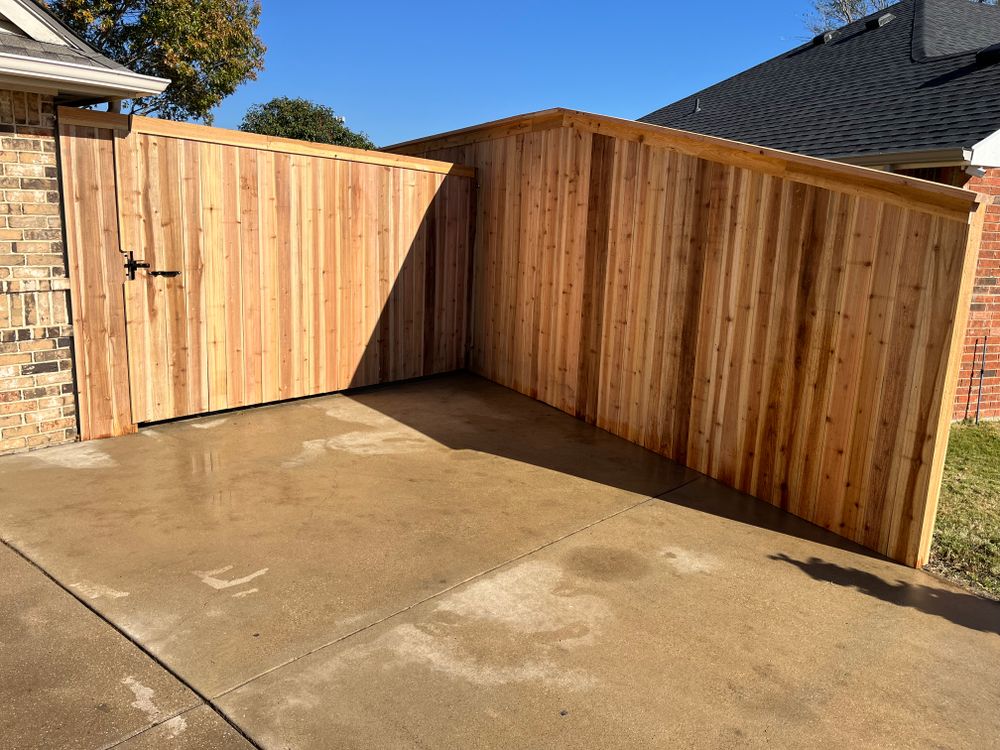 Fence Installation for JSL Woodworks and Contracting in Midlothian, TX