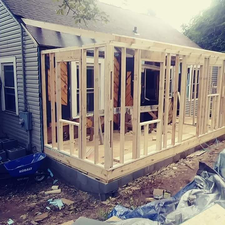 Framing for Rick's creative home improvement and repair in Atlanta, GA