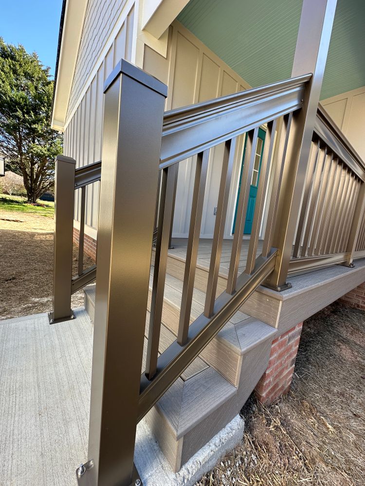Aluminum Composite Porches and Decks  for Emfinger Custom Builders LLC in Pine Mountain, GA