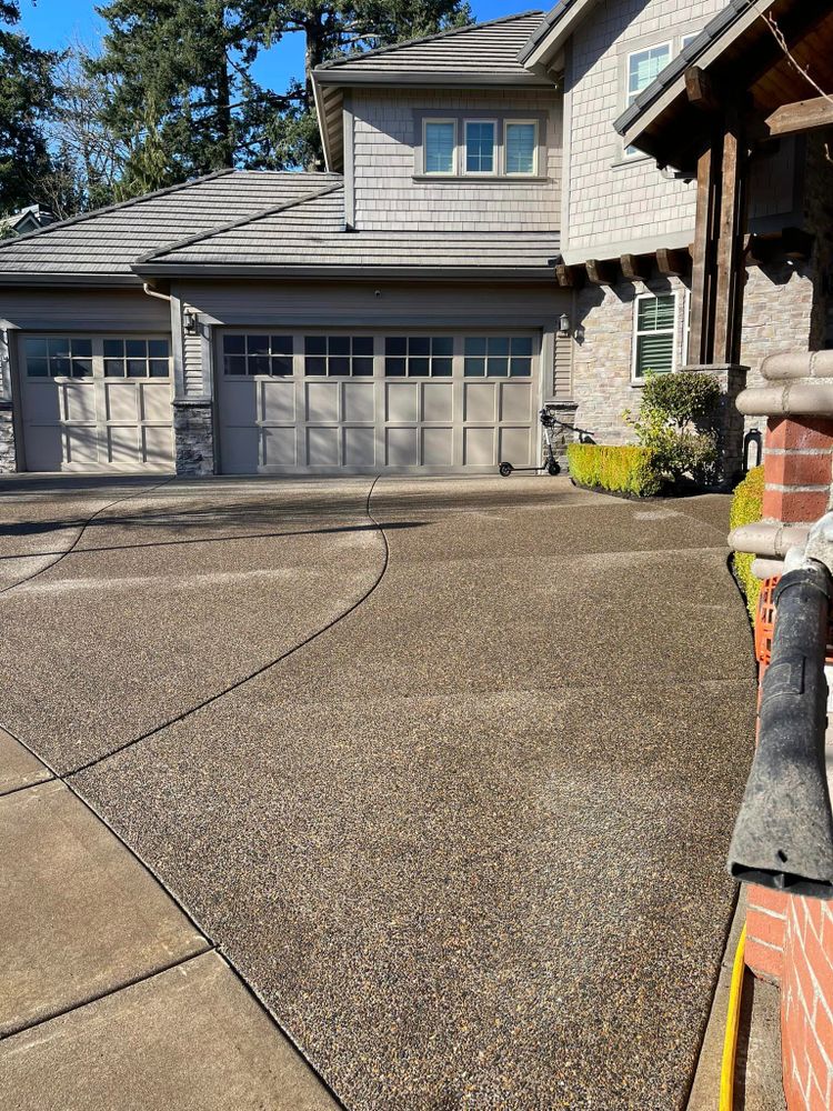 Enhance your home's curb appeal with our expert Driveway and Sidewalk Cleaning service, removing dirt, grime, and stains using safe pressure washing techniques for a pristine and welcoming exterior. for Pressure Perfect in Salem, OR