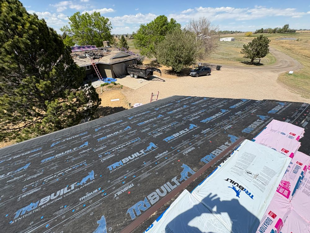 In production for Divine Roofing LLC in Severance, CO