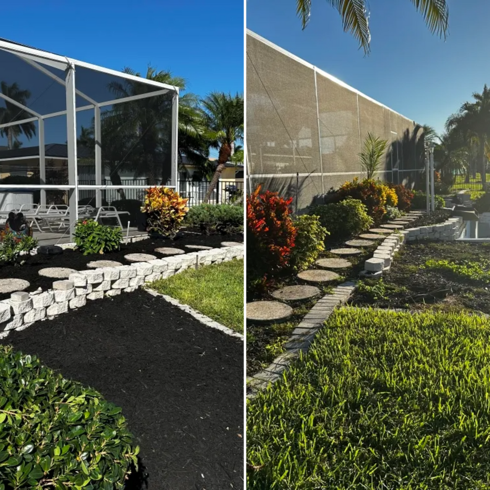 Mulch and Rock Installation for Lawn Caring Guys in Cape Coral, FL