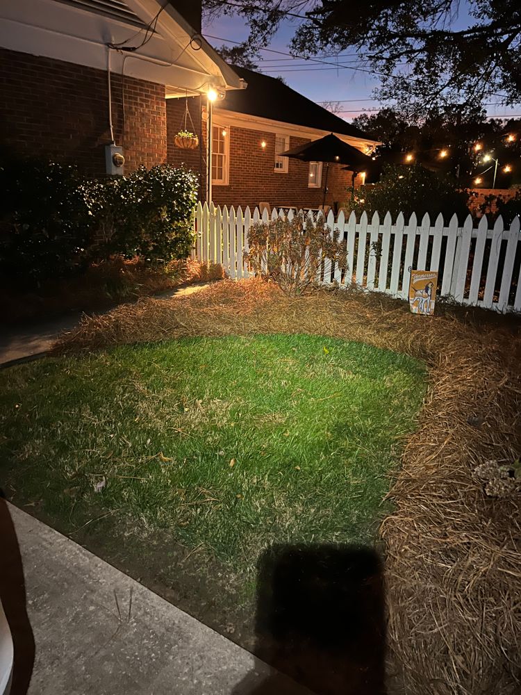 Pine Needle Installation for Dream Cuts Landscaping and Lawn Care LLC in Gastonia, NC