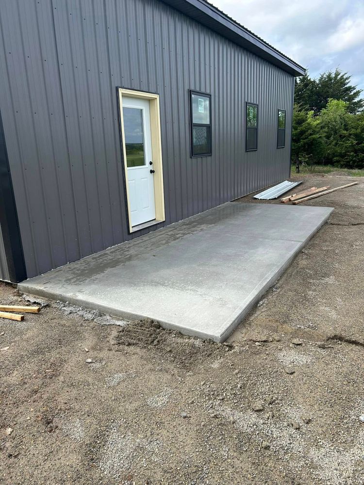 Transform your home's exterior with our expert concrete services. We specialize in driveways, patios, and walkways, ensuring durability and aesthetic appeal for all your outdoor spaces. Quality craftsmanship guaranteed. for Twisted Ridge Construction LLC in Cheney, KS