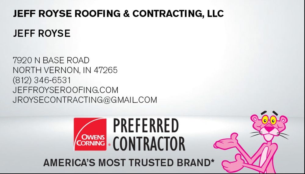 All Photos for Jeff Royse Roofing & Contracting, LLC in Jennings County, IN