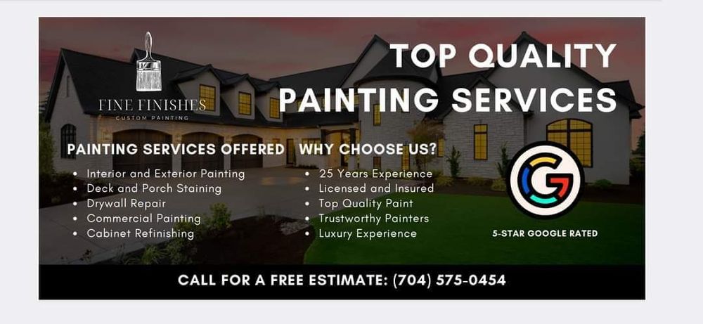 All Photos for Fine Finishes Custom Painting in Charlotte, NC