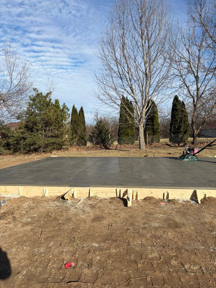Our Foundation Laying service ensures the foundations of your home are sturdy and reliable, providing a strong base with expertly poured concrete to support and secure your structure for years to come. for Hyatt Constructions in Buckner, MO