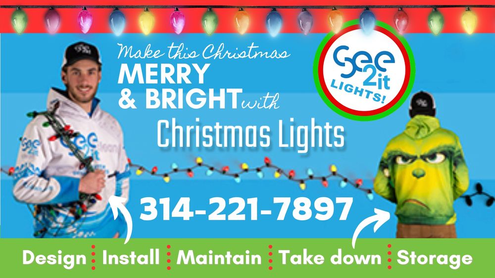 Holiday Lights for See2it Clean in St Louis, MO