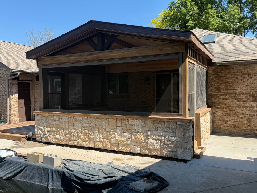 All Pro Buildings builds custom gabled entryways in Northwest Indiana. Add curb appeal and weather protection — post-frame framing, steel roofing, full customization. Serving LaPorte, Michigan City, Valparaiso and NW Indiana. for All Pro Buildings in Hammond, Indiana