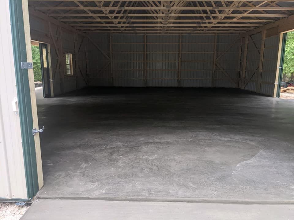 Our Pole Barn Construction service combines expert craftsmanship with durable materials to create a sturdy and functional space for storing equipment or livestock on top of a meticulously prepared concrete slab construction. for JD's Concrete LLC in Dameron, MD