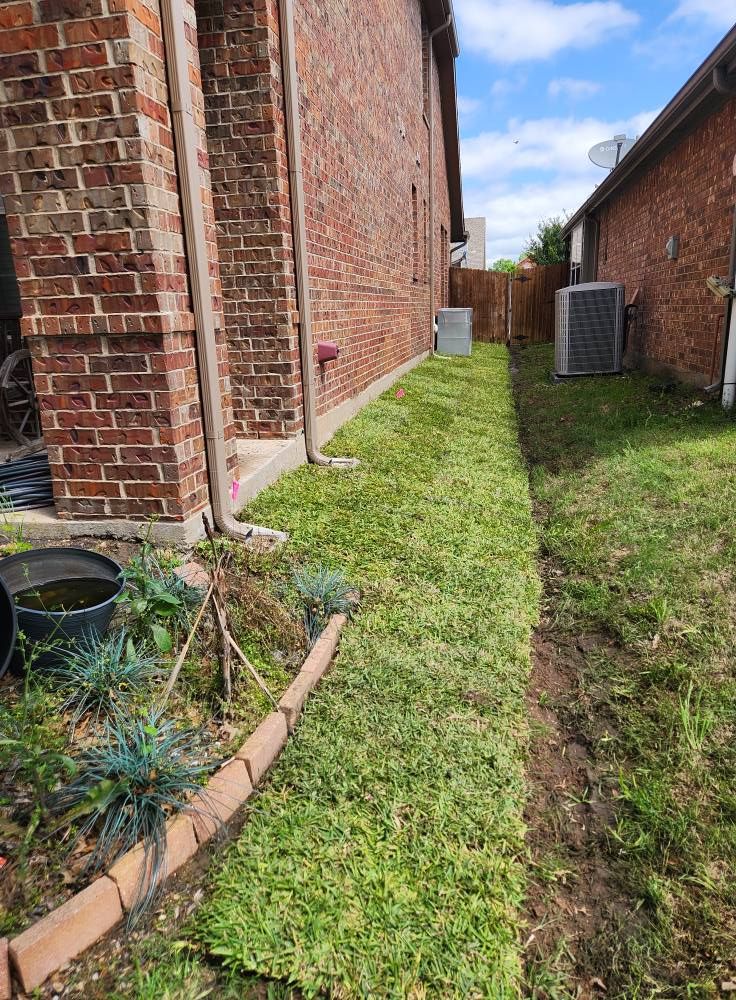 We raise and level your yard to fix drainage problems and stop water buildup. This creates a solid foundation for any landscaping project. for Lavon Lawn Plus in Lavon, TX