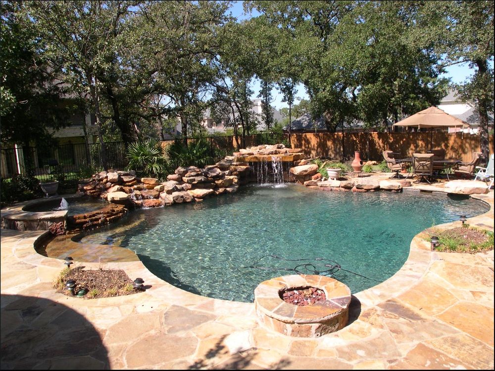 Custom Pool Construction for Out Back Pool and Spa Creations in The Woodlands, TX