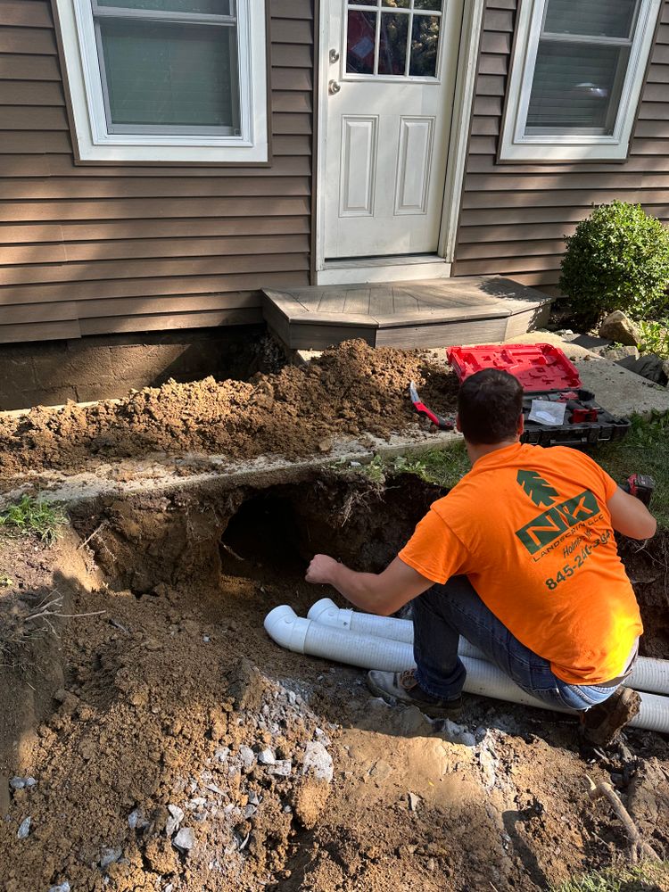 Drainage & Excavation for NK Landscaping LLC in Dutchess County, NY