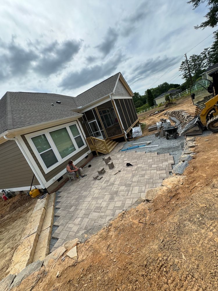 Hardscaping for HD Grading in Swannanoa, NC