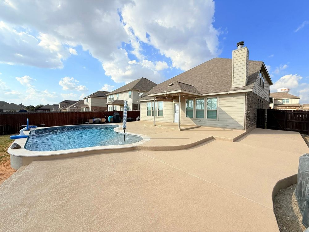 Enhance your outdoor living space with our expert patio design and installation services. Our skilled team crafts durable, stylish patios tailored to your vision, ensuring quality that elevates both beauty and functionality. for AJ’s Concrete in Hutto, TX