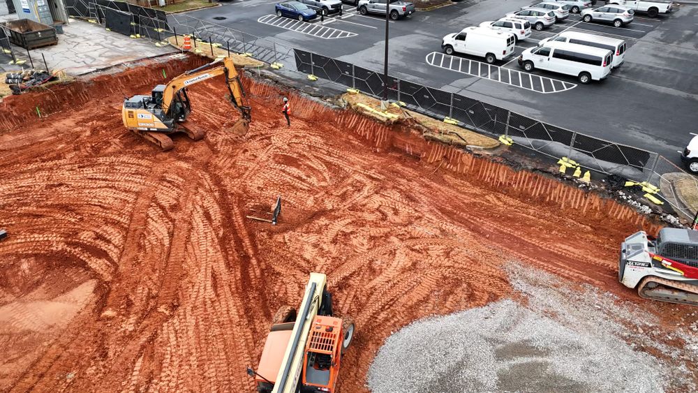 Excavation Project for Adams Landscape Management Group LLC. in Loganville, GA