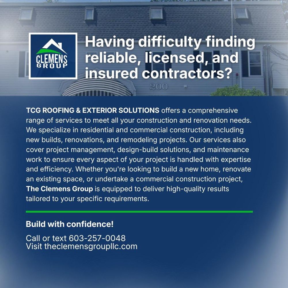 All Photos for TCG ROOFING & EXTERIOR SOLUTIONS in Salem, NH