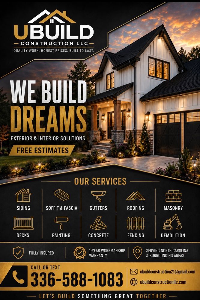 All Photos for UBuild Construction in Greensboro, North Carolina