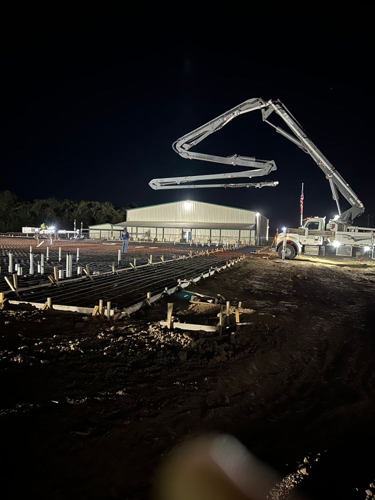 Concrete slabs for T & C Metal Builders in Northeast, TX