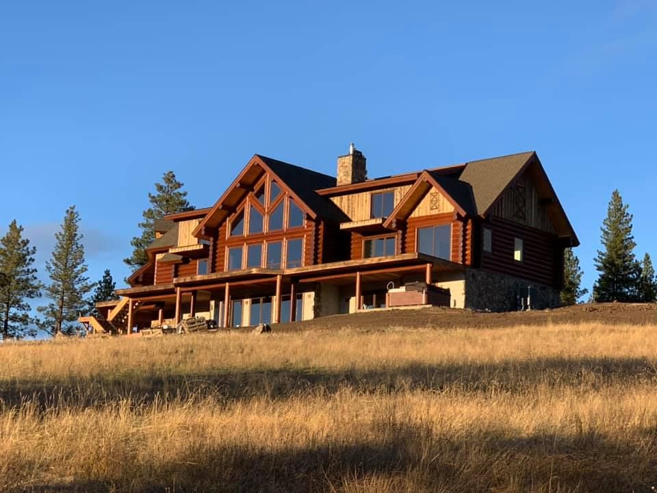 Log Home Restoration for True Blue Logworks LLC in Corvallis, MT