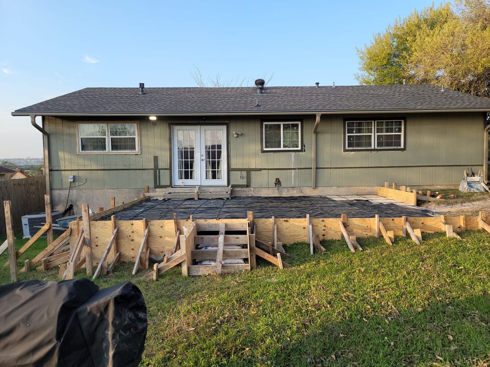 Enhance your outdoor space with our top-notch concrete services, expertly crafting durable and aesthetically pleasing patios that elevate your home's curb appeal while providing a perfect setting for relaxation and entertainment. for Affordable Concrete Specialist in Round Rock, TX