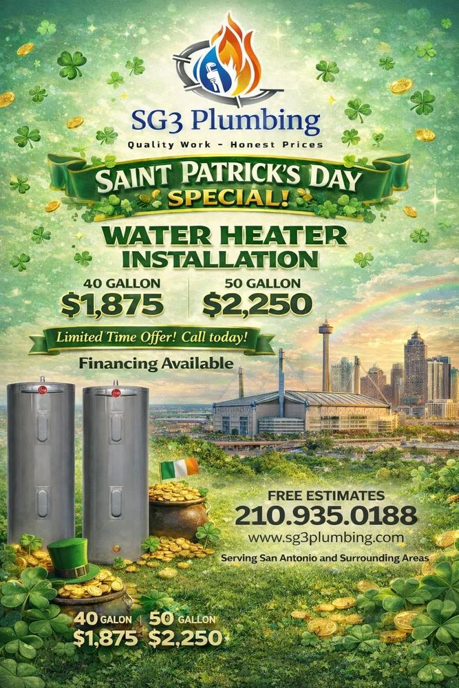 All Photos for SG3 Plumbing, LLC in San Antonio, TX