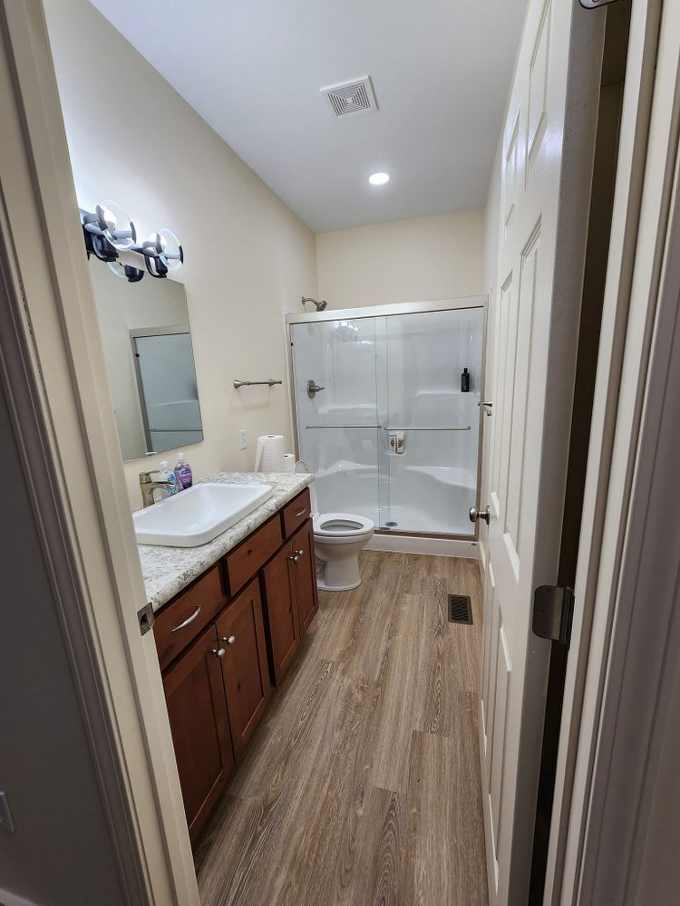 Transform your bathroom into a modern, functional space with our expert renovation services. We customize designs to fit your style and budget, ensuring quality craftsmanship and exceptional customer satisfaction every step of the way. for 618 Construction LLC in Olney, IL