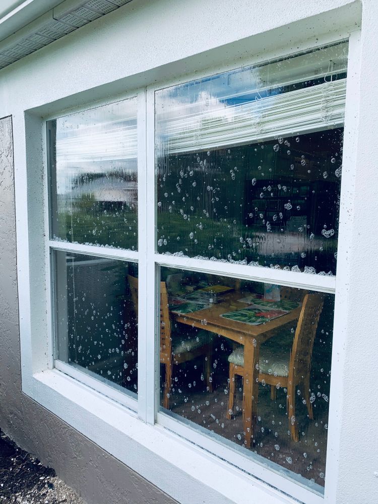 Our professional Hard Water Removal service tackles tough mineral deposits on your windows, leaving them sparkling clean and streak-free. Trust us to restore the clarity and beauty of your home's windows. for My Window Guys in Nokomis, FL