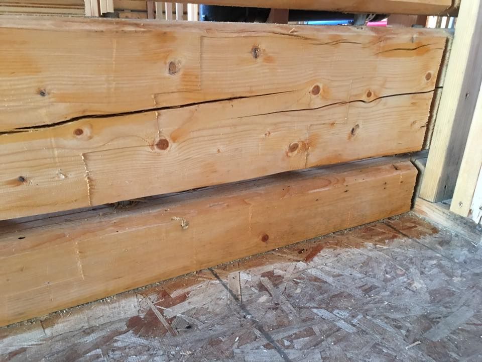 Log Home Restoration for True Blue Logworks LLC in Corvallis, MT