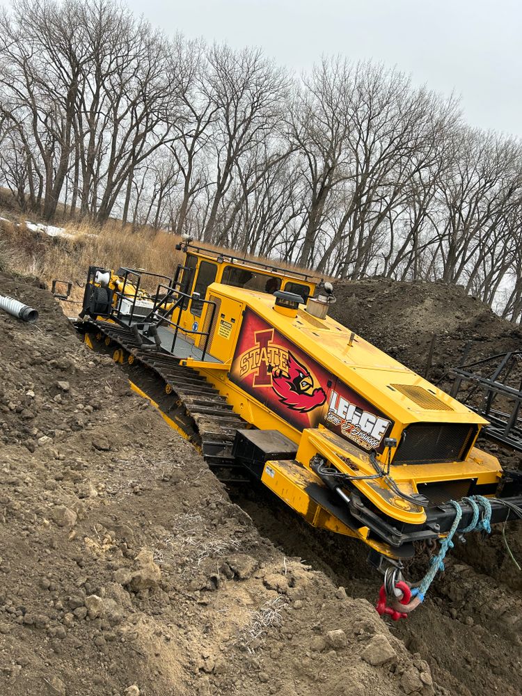 Drainage for Legge Farms and Drainage in Garner, IA