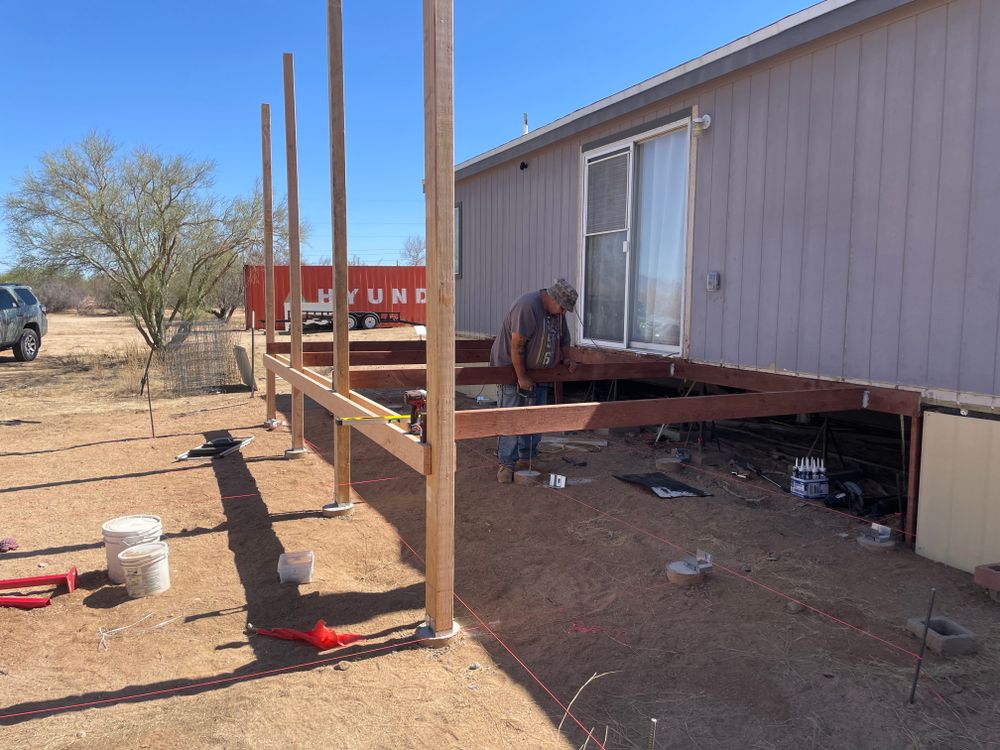 Deck builds for Arizona Home and Yard Solutions LLC in Vail, AZ