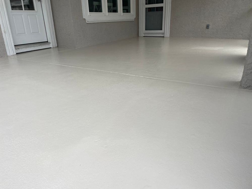 Transform your home's floors with our professional epoxy floor installation service, offering durable, stylish, and easy-to-maintain surfaces that enhance both functionality and aesthetics for any residential space. for Ferrell’s Professional Painting & Home Services LLC in Panama City Beach, FL