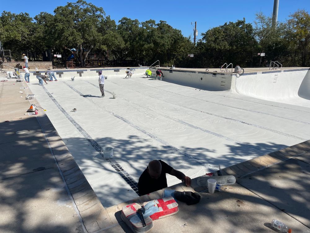 Commercial pools for JV Pool & Associates in San Antonio, Tx.