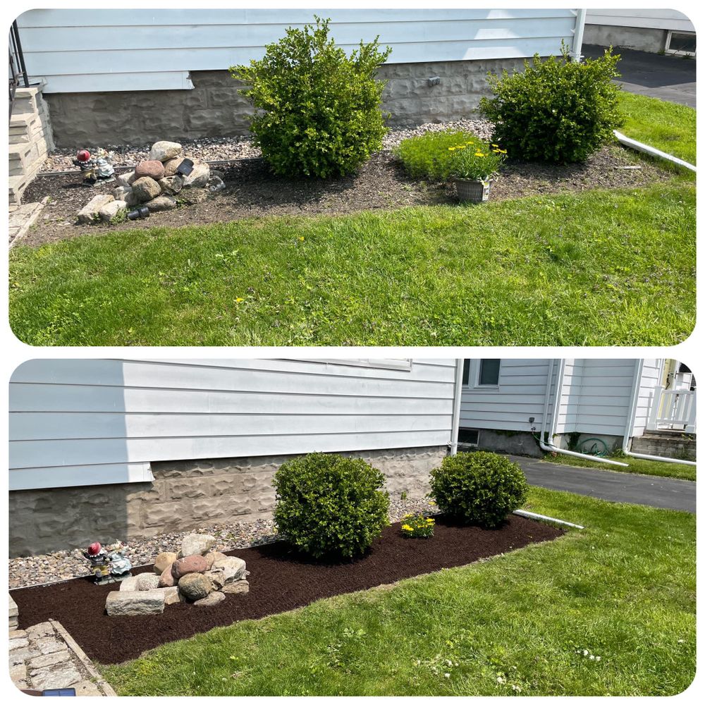 Our lawn care and maintenance service ensures your yard is healthy, vibrant, and well-manicured year-round. From mowing to fertilizing to weed control, we provide comprehensive care for a lush landscape. for Bumblebee Lawn Care LLC in Albany, New York
