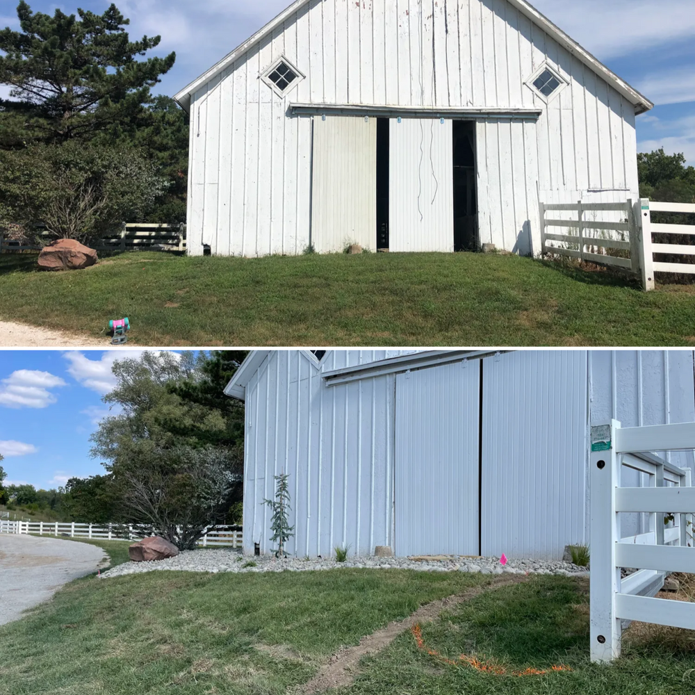 Before and After Transformations for Thomas' Lawn Care in Maryville, MO