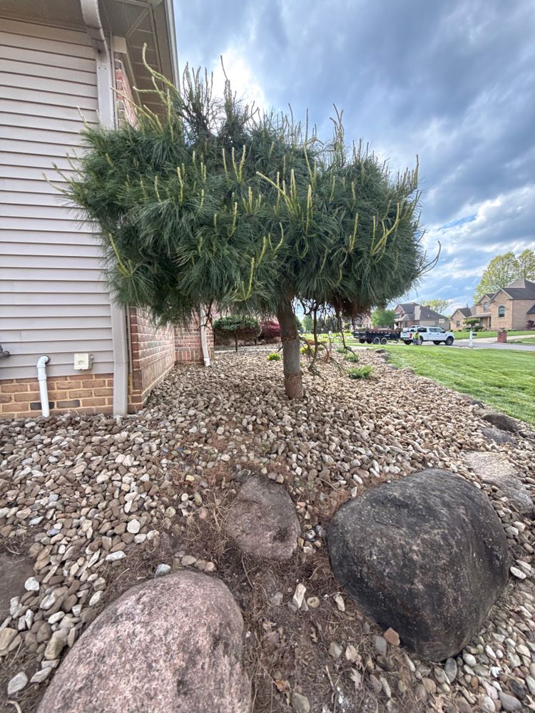 Natural Stone Hardscape for Youngstown Lawn & Patio Design in Canfield, OH