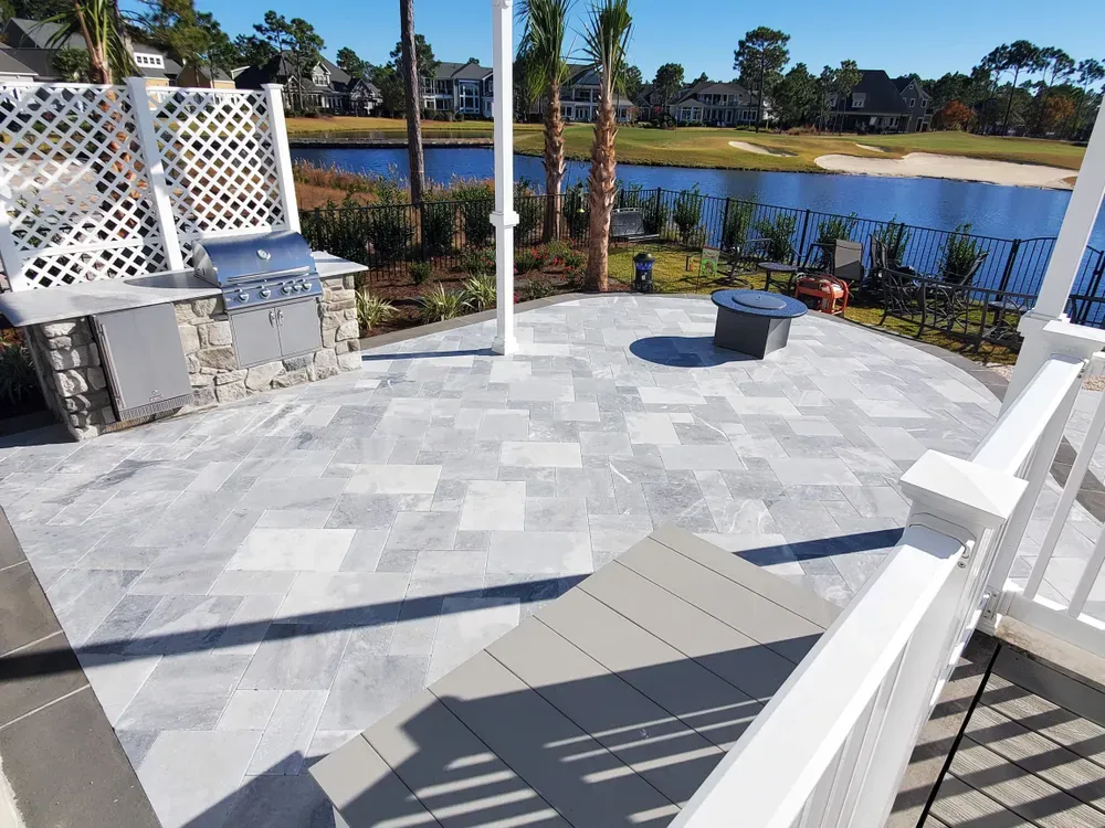 Hardscaping for Bianchi Business Development in Southport, NC