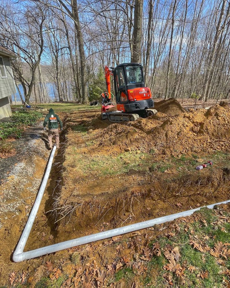 Drainage & Excavation for NK Landscaping LLC in Dutchess County, NY