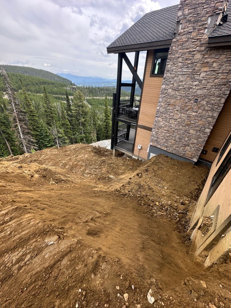 Dirt Work for R&H Homes in Bozeman, MT