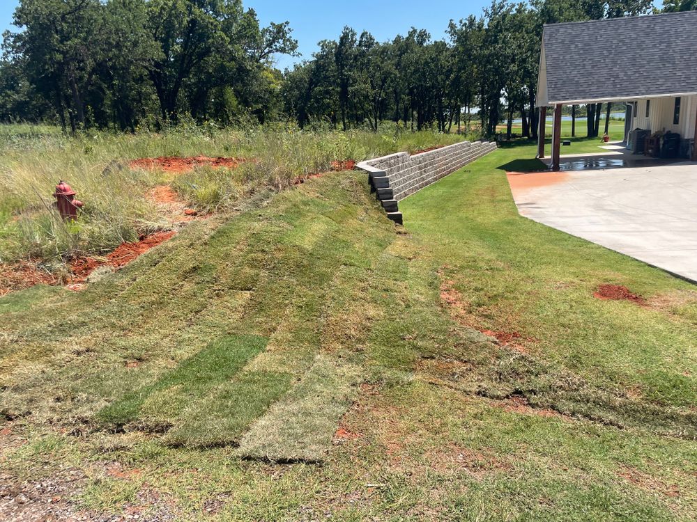 Retaining walls for Stallion Design And Construction in Norman, OK